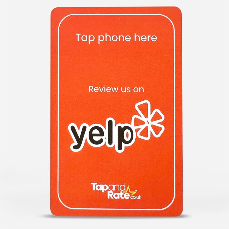 Yelp NFC & QR card - Tap and Rate