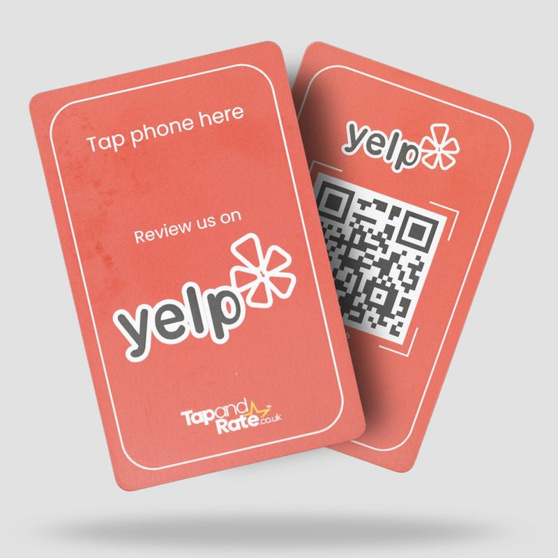 Yelp NFC & QR card - Tap and Rate