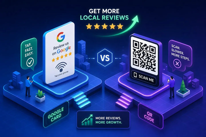Google card versus QR code: which is better for boosting local reviews