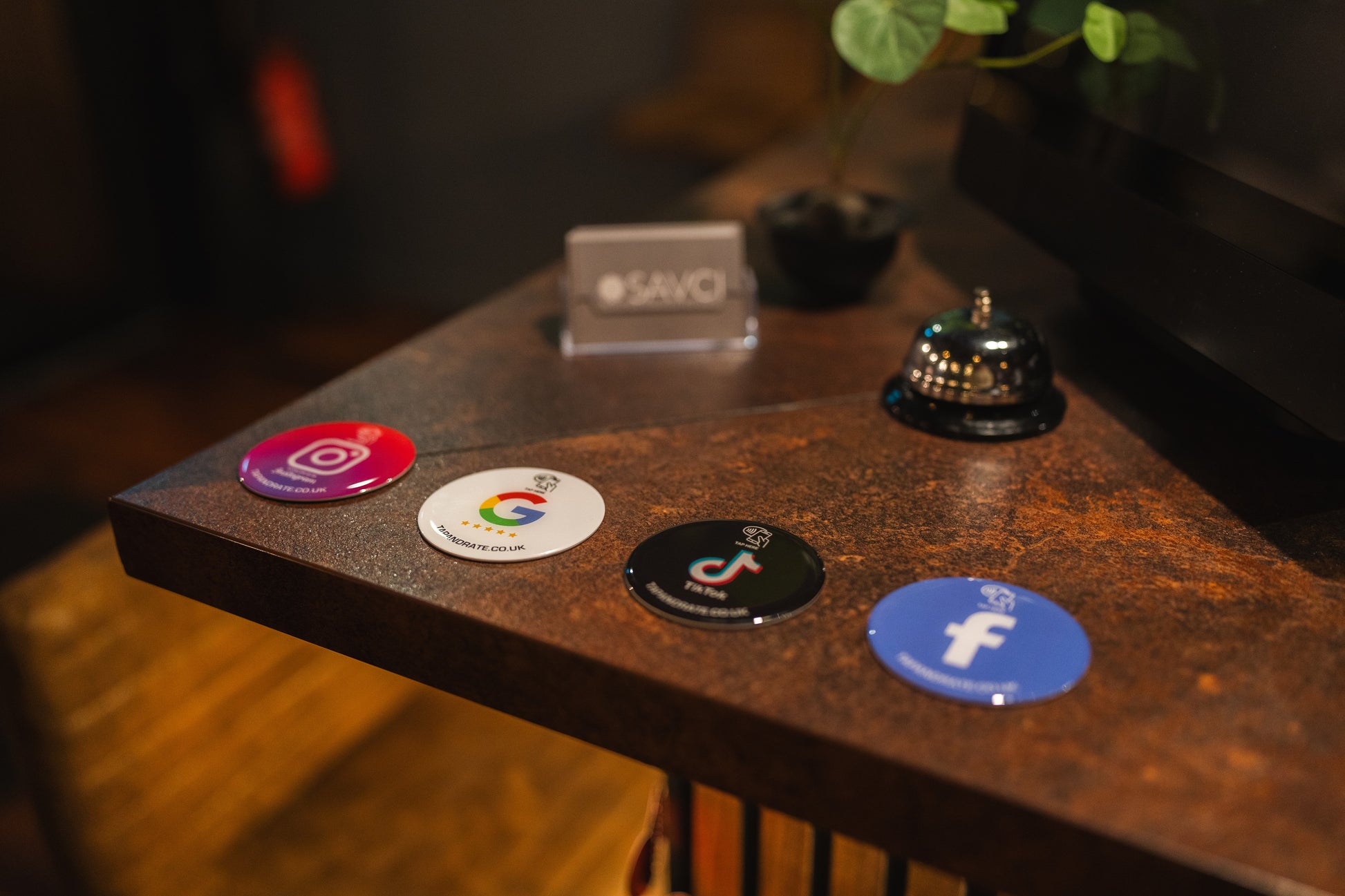 NFC Enabled Tiktok Smart Coin. Best chip, premium quality. Customers can follow you on Tiktok in one simple tap. No searching or finding your business, comes setup to your business so all the customer has to do is tap their phone and leave a rating. Ready to use out of the box! Get more followers, more orders and more engagement. Get more Customer with this simple to use product. Place on the counter or on individual tables. Tap and Rate.