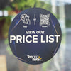 Price List NFC Window Sticker