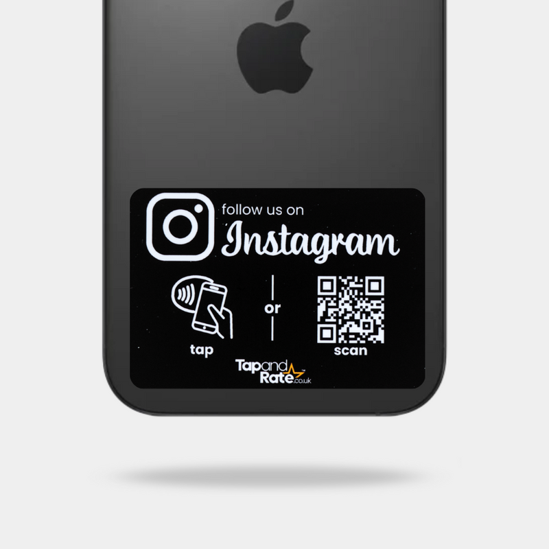 Instagram Black NFC Phone Tag
