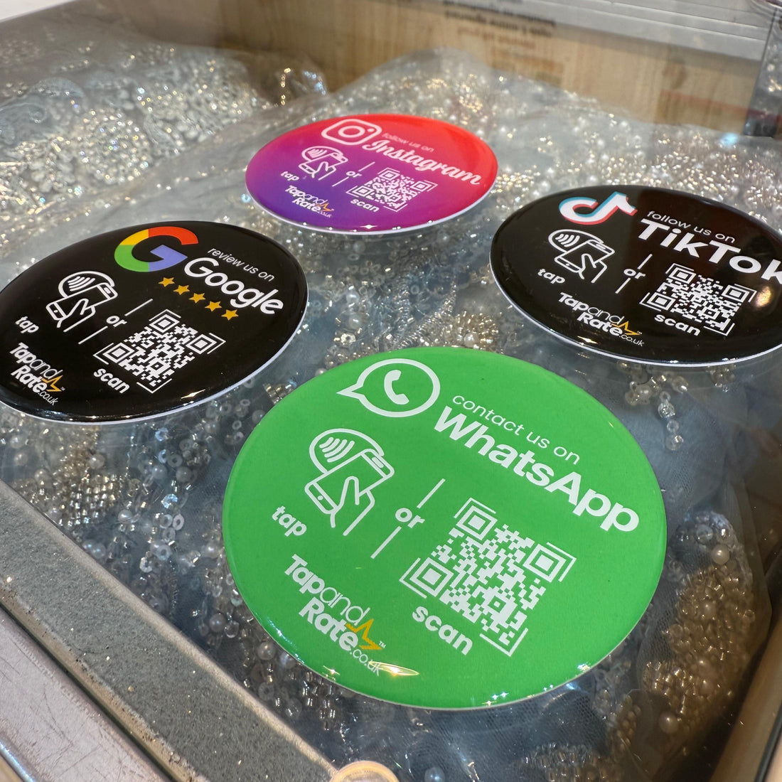 Google Review Smart Coin (Black) - Tap and Rate