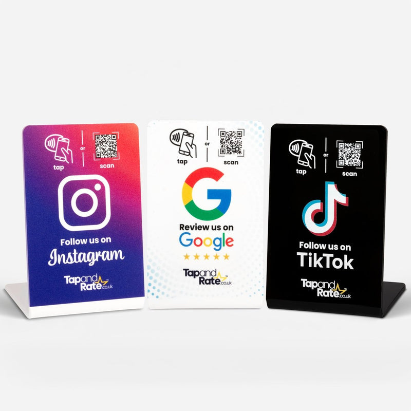 Any 3 NFC Stands Bundle - Tap and Rate