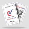 Checkatrade NFC & QR card - Tap and Rate