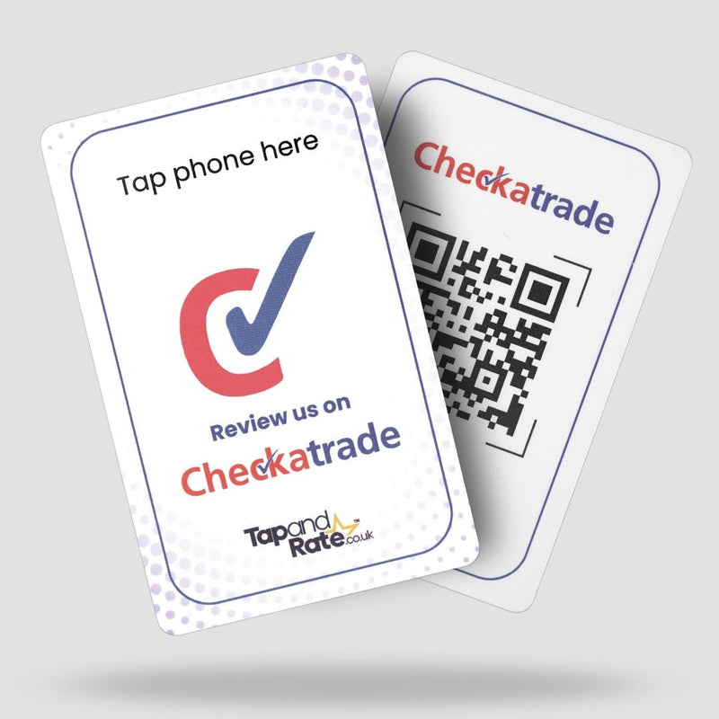 Checkatrade NFC & QR card - Tap and Rate