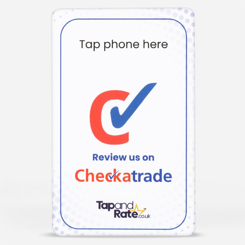 Checkatrade NFC & QR card - Tap and Rate
