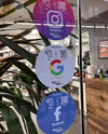 Choose ANY 2 NFC window stickers - Tap and Rate