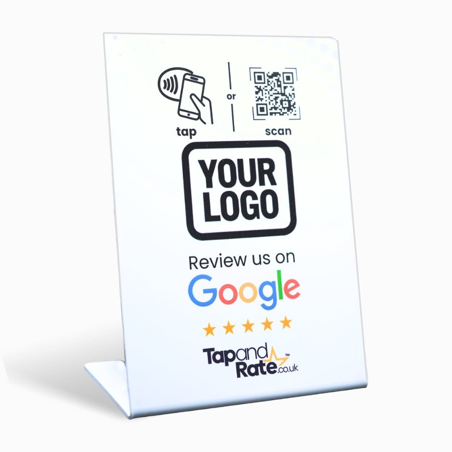 Custom Google Reviews NFC & QR Stand - Tap and Rate