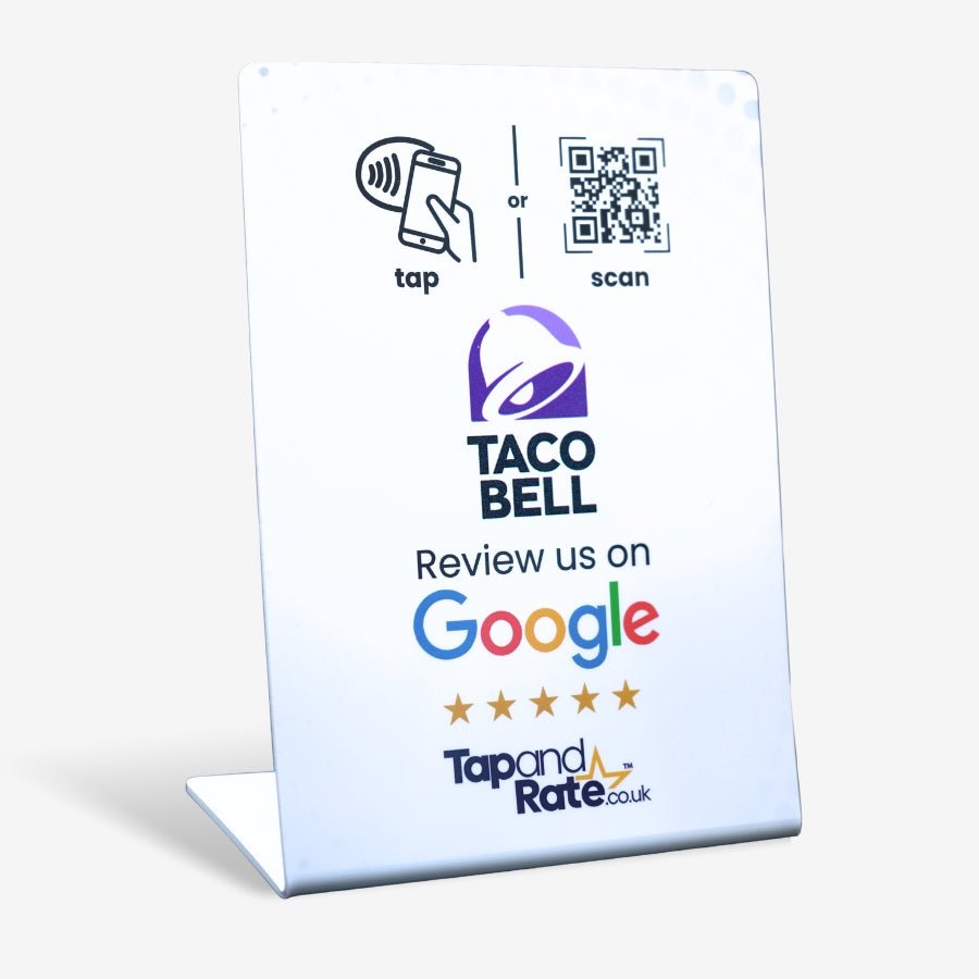 Custom Google Reviews NFC & QR Stand - Tap and Rate