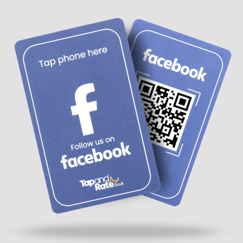 Facebook NFC & QR card - Tap and Rate