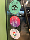 Facebook NFC Window Sticker - Tap and Rate