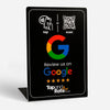 Google review NFC stand & QR (black) - Tap and Rate