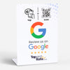 Google review NFC stand & QR (white) - Tap and Rate