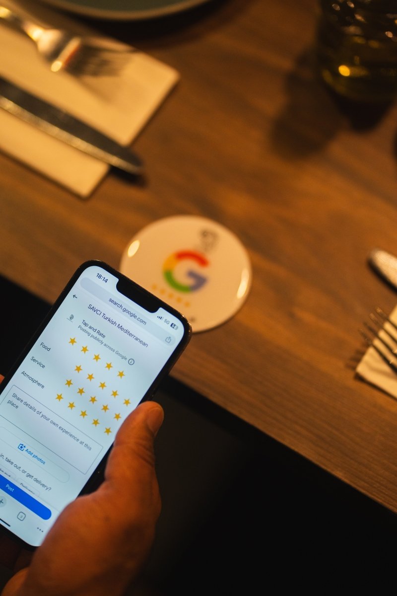 Google Review Smart Coin (Black) - Tap and Rate