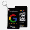 Google Reviews NFC Keyring + QR Black - Tap and Rate