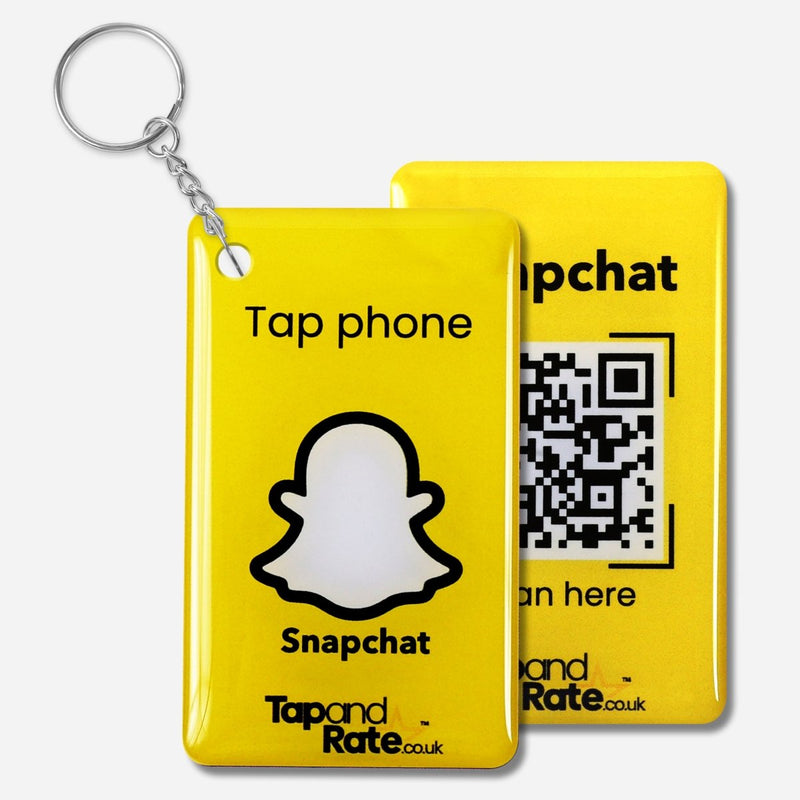 Google Reviews NFC Keyring + QR Black - Tap and Rate