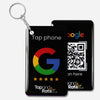 Google Reviews NFC Keyring + QR Black - Tap and Rate