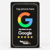 Google Reviews NFC & QR card (black) - Tap and Rate