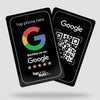 Google Reviews NFC & QR card (black) - Tap and Rate