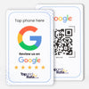 Google Reviews NFC & QR card (white) - Tap and Rate