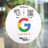 Google Reviews NFC & QR Tile (Black) - Tap and Rate