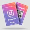 Instagram NFC & QR card - Tap and Rate