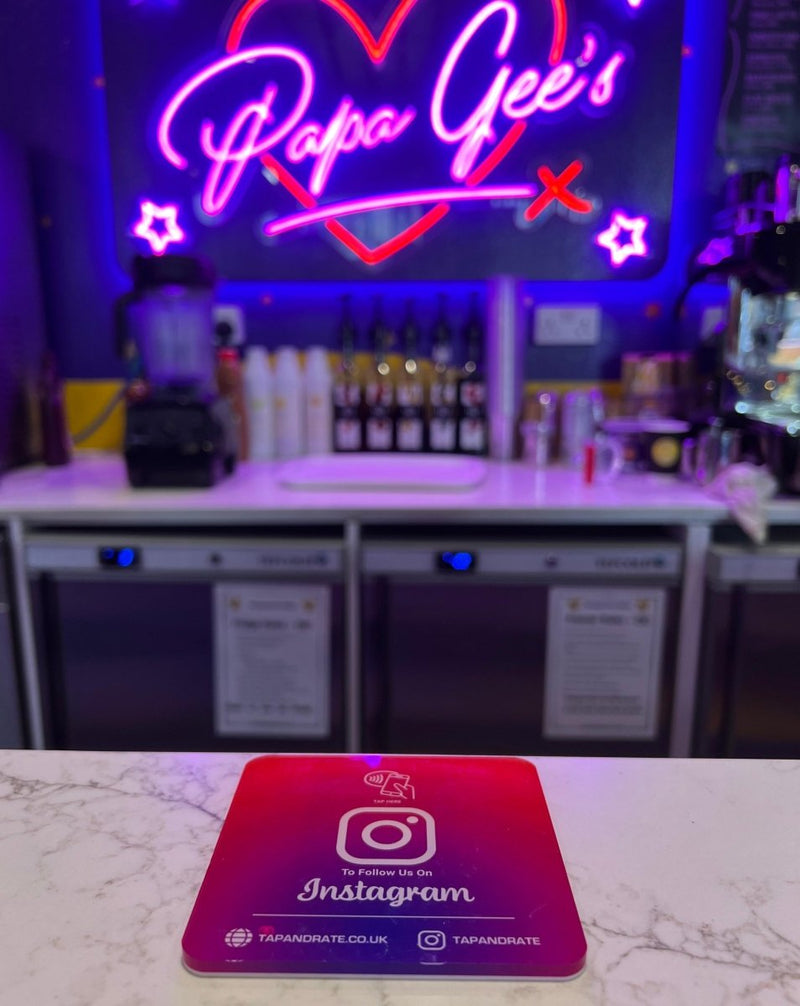 Instagram NFC & QR Tile - Tap and Rate