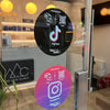 Instagram NFC Window Sticker - Tap and Rate