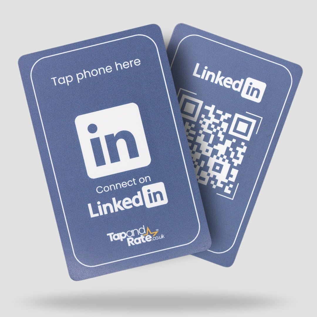 LinkedIn NFC & QR card - Tap and Rate