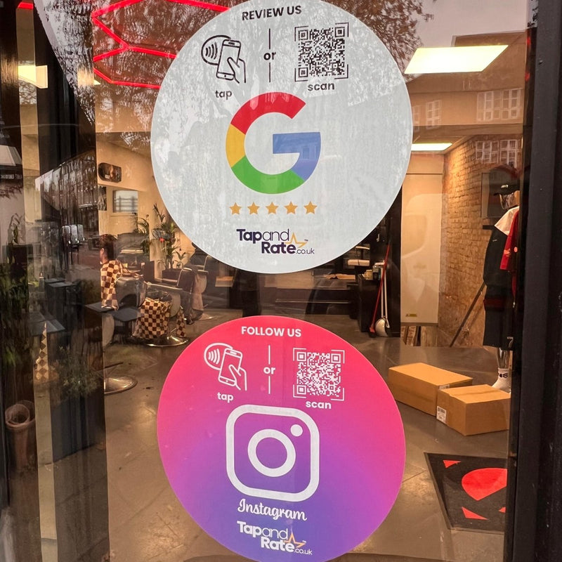 Premium Instagram NFC & QR stand (L) - Tap and Rate