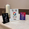 Premium Instagram NFC & QR stand (L) - Tap and Rate