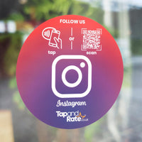 Premium Instagram NFC & QR stand (L) - Tap and Rate