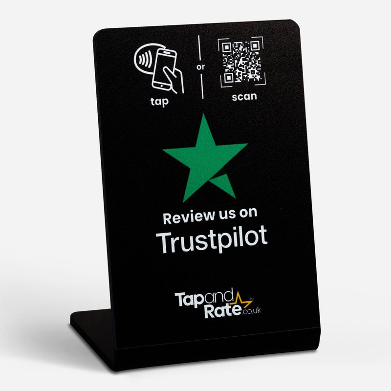 Premium Trustpilot NFC & QR stand - Tap and Rate