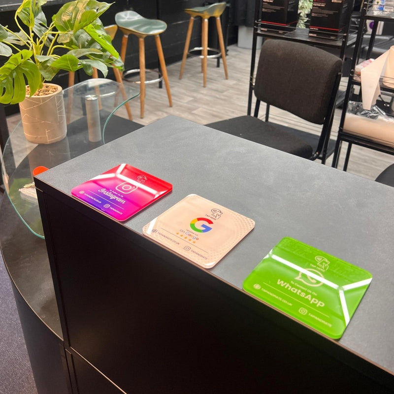 Price List NFC & QR Tile - Tap and Rate