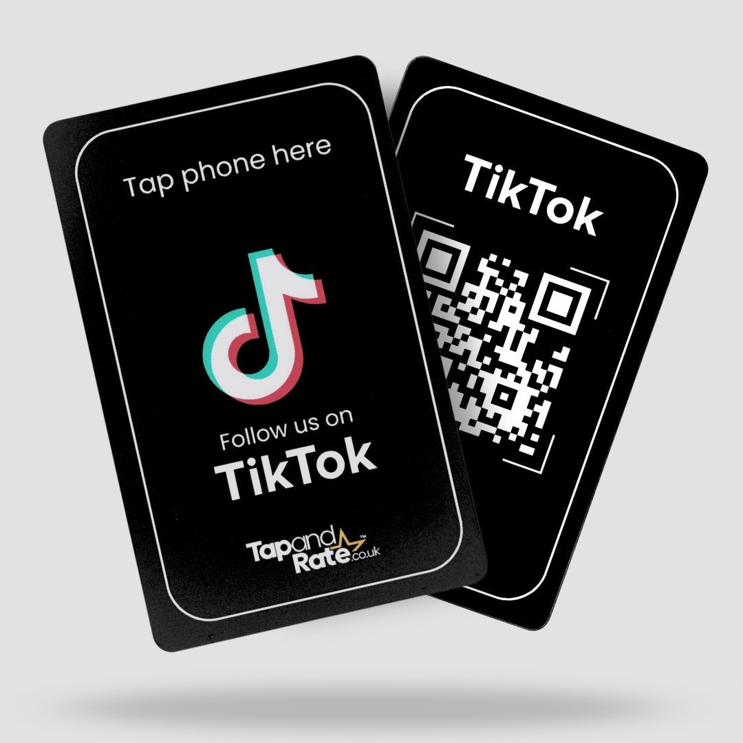 Tiktok NFC & QR card - Tap and Rate