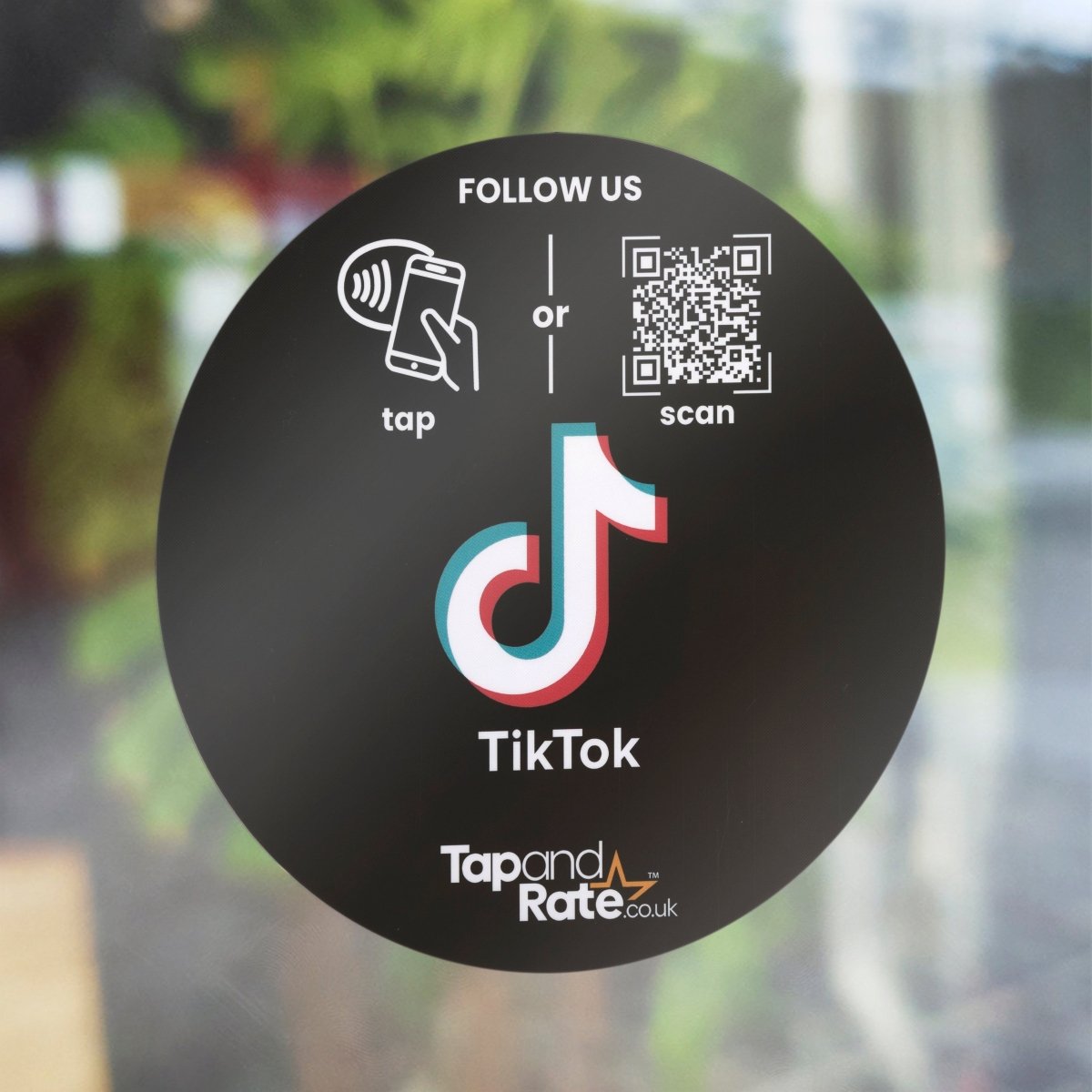Tiktok NFC & QR card - Tap and Rate