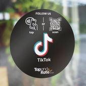 Tiktok NFC stand & QR - Tap and Rate