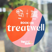 Treatwell NFC Window Sticker - Tap and Rate