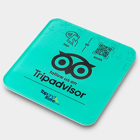 Tripadvisor NFC & QR Tile - Tap and Rate