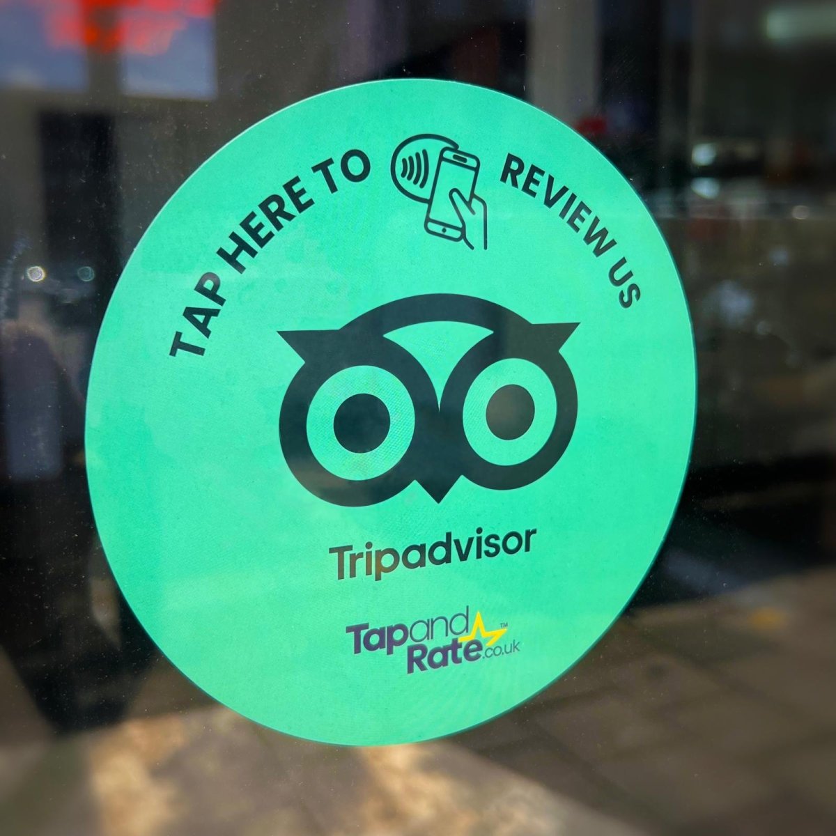 Tripadvisor NFC Window Sticker - Tap and Rate
