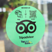 Tripadvisor NFC Window Sticker - Tap and Rate