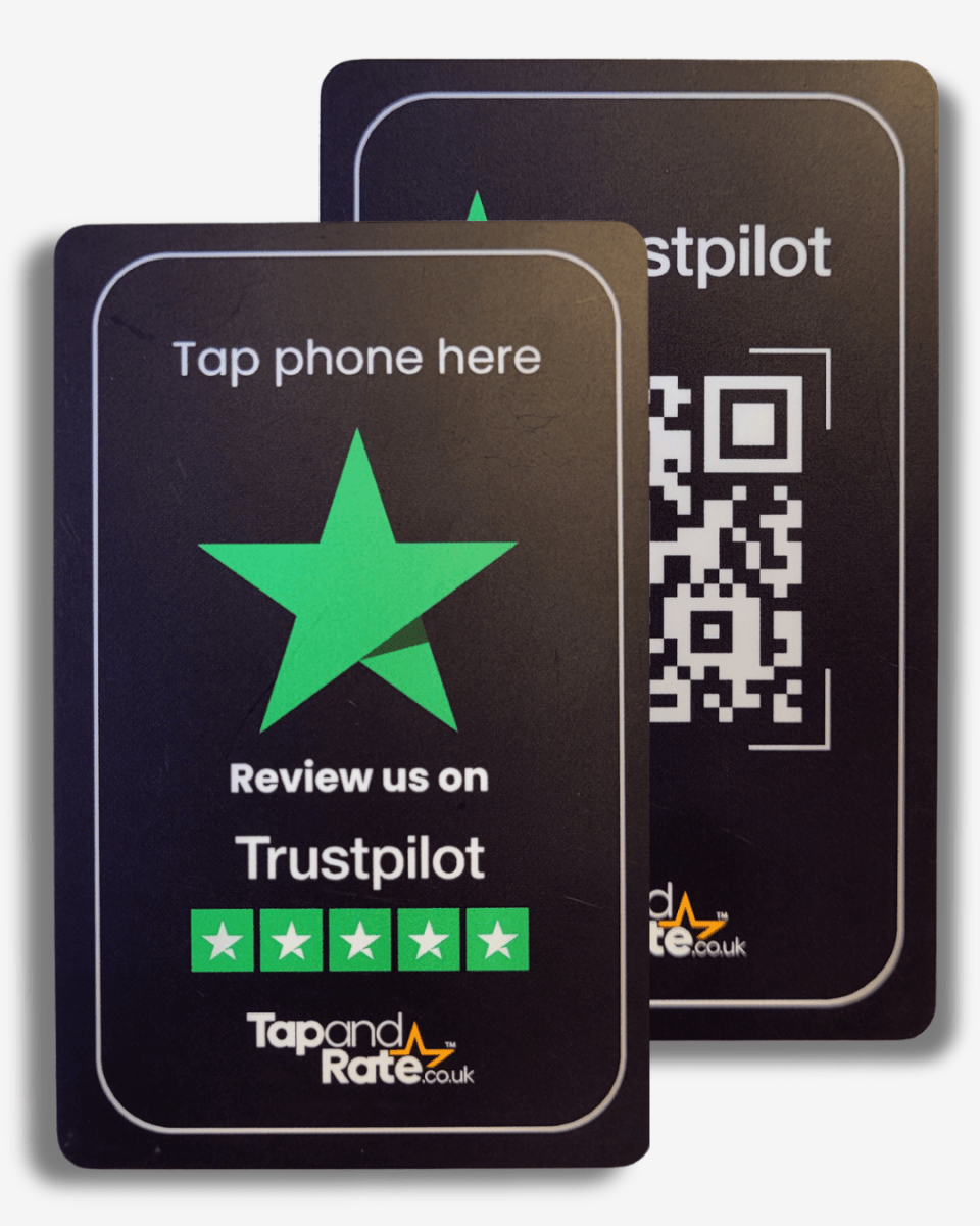 Trustpilot NFC & QR card - Tap and Rate