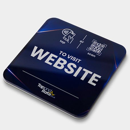 Website NFC & QR Tile - Tap and Rate