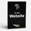 Website NFC stand & QR - Tap and Rate