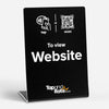 Website NFC stand & QR - Tap and Rate