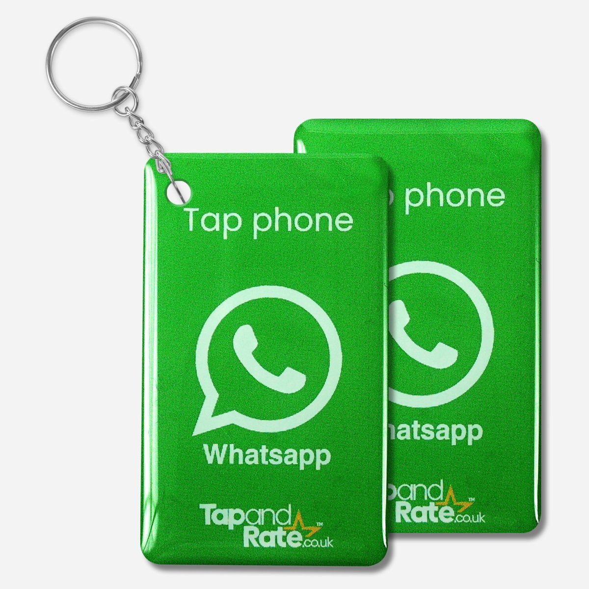 WhatsApp NFC Keyring + QR - Tap and Rate